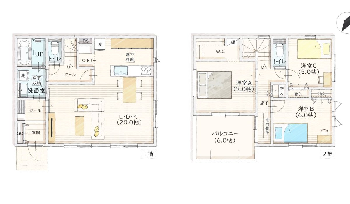 SMART design 間取り図
