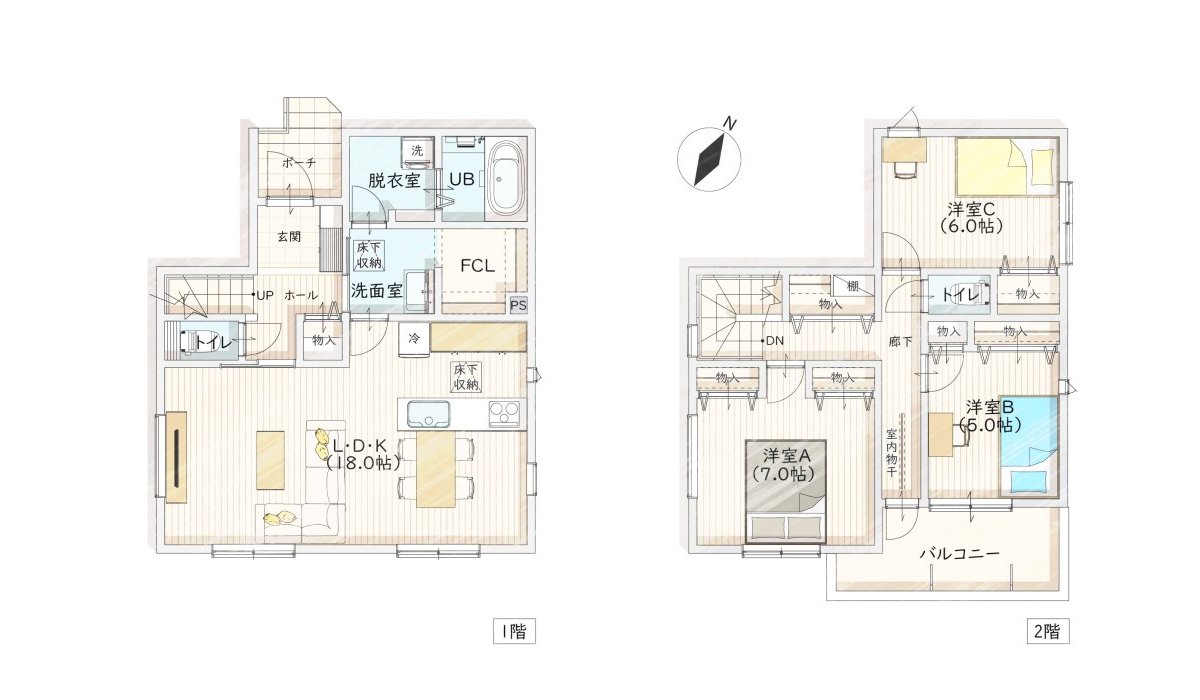 SMART design 間取り図