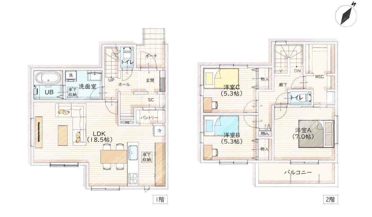 SMART design 間取り図