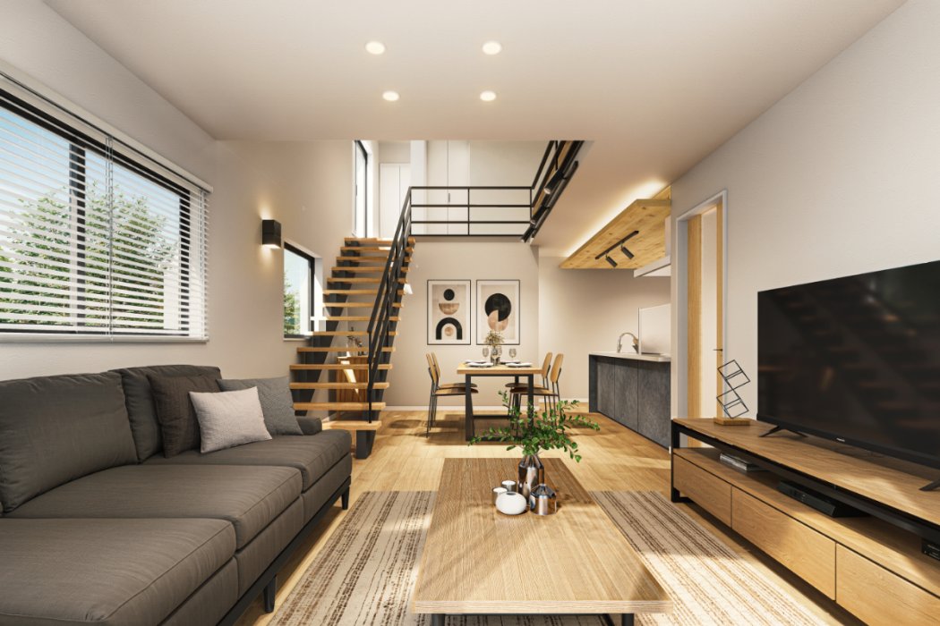 【SELECT design（グランフォルテ）建物プラン例LDKイメージ】